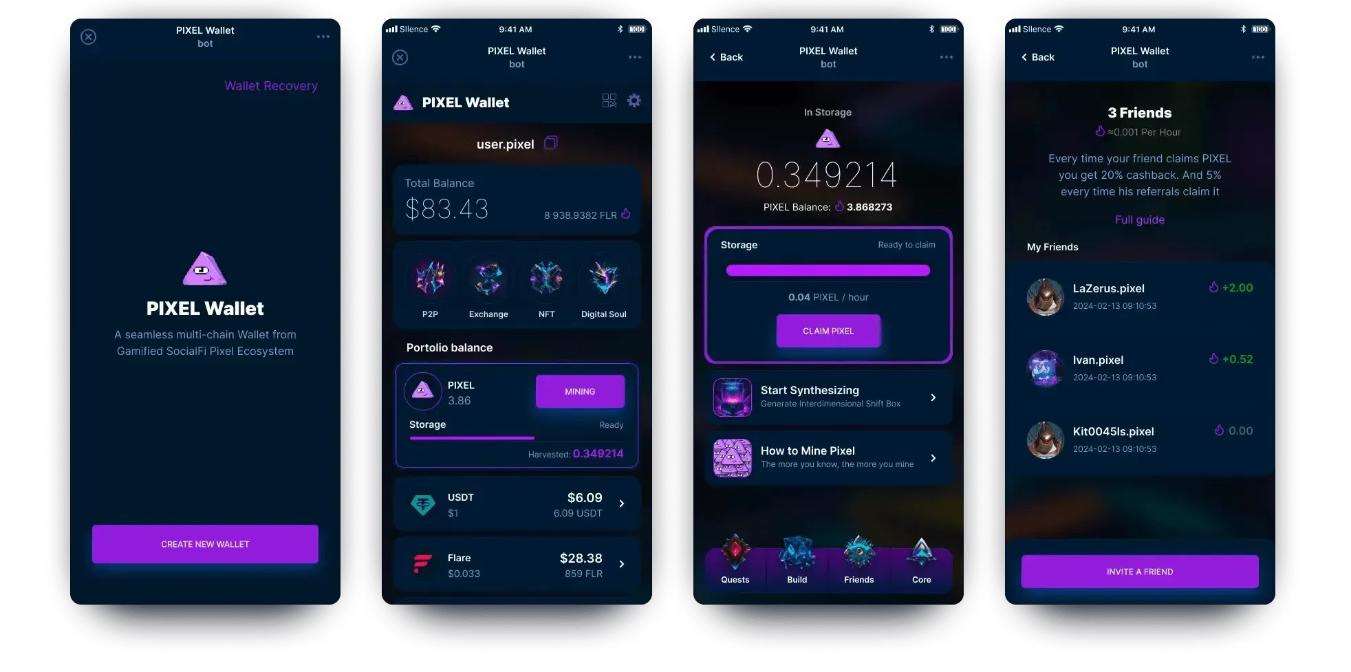 👾Pixel Wallet: легкий майнінг і виведення коштів 💲💲 у Telegram!