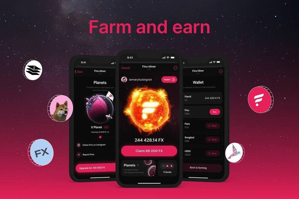 Flare X космічний майнінг у Telegram